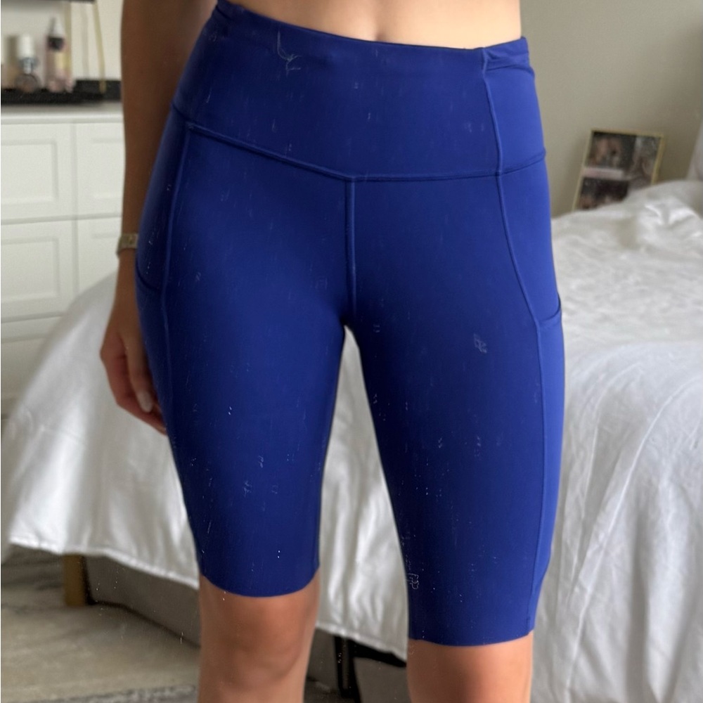 Lululemon royal blue long athletic shorts with pockets